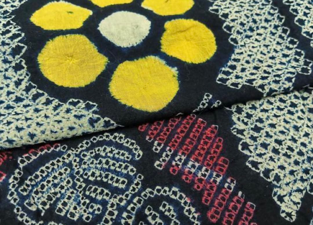 粋な大人の高級浴衣◆有松絞り 素晴らしい吉祥花文