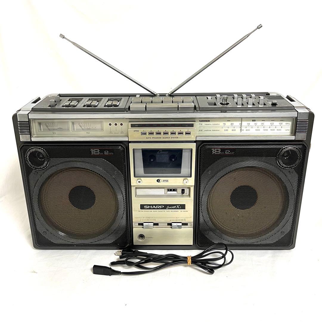 【再生確認】シャープ SHARP 大型ラジカセ GF-505SB