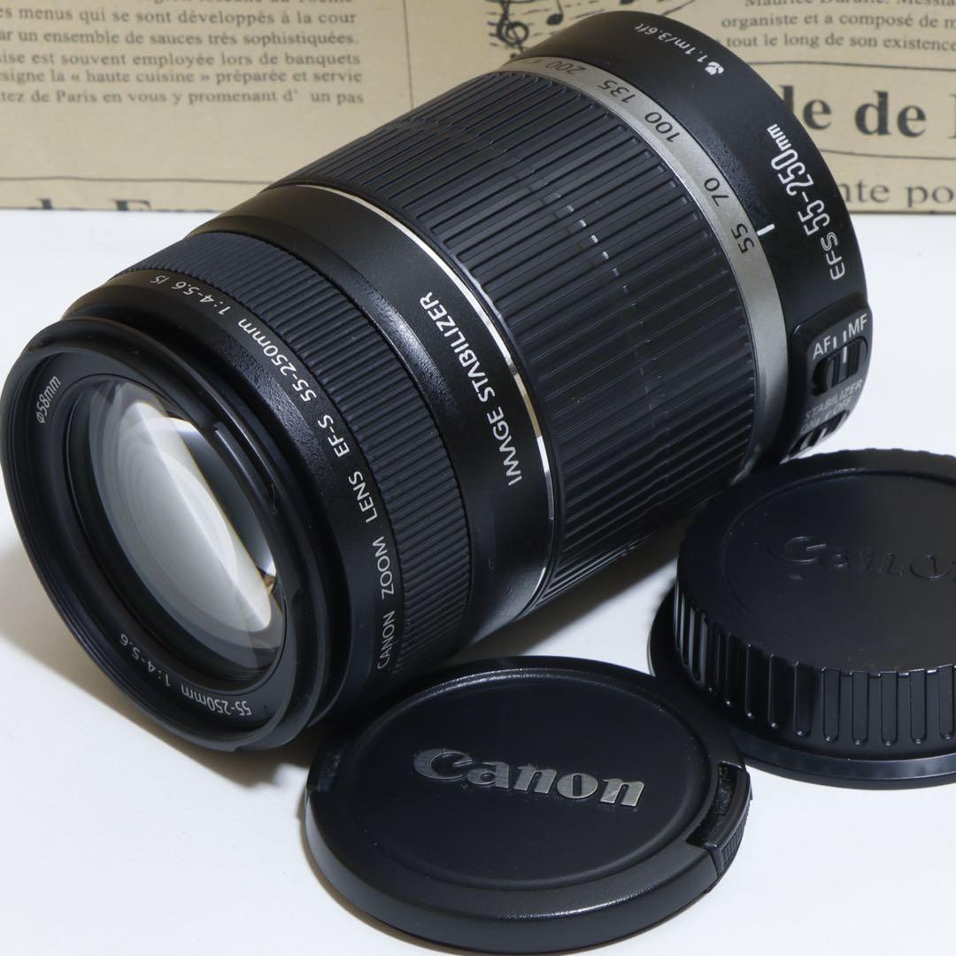 ⭐︎望遠&手ブレ&軽量&良光学⭐︎ Canon純正 55-250mm IS♫