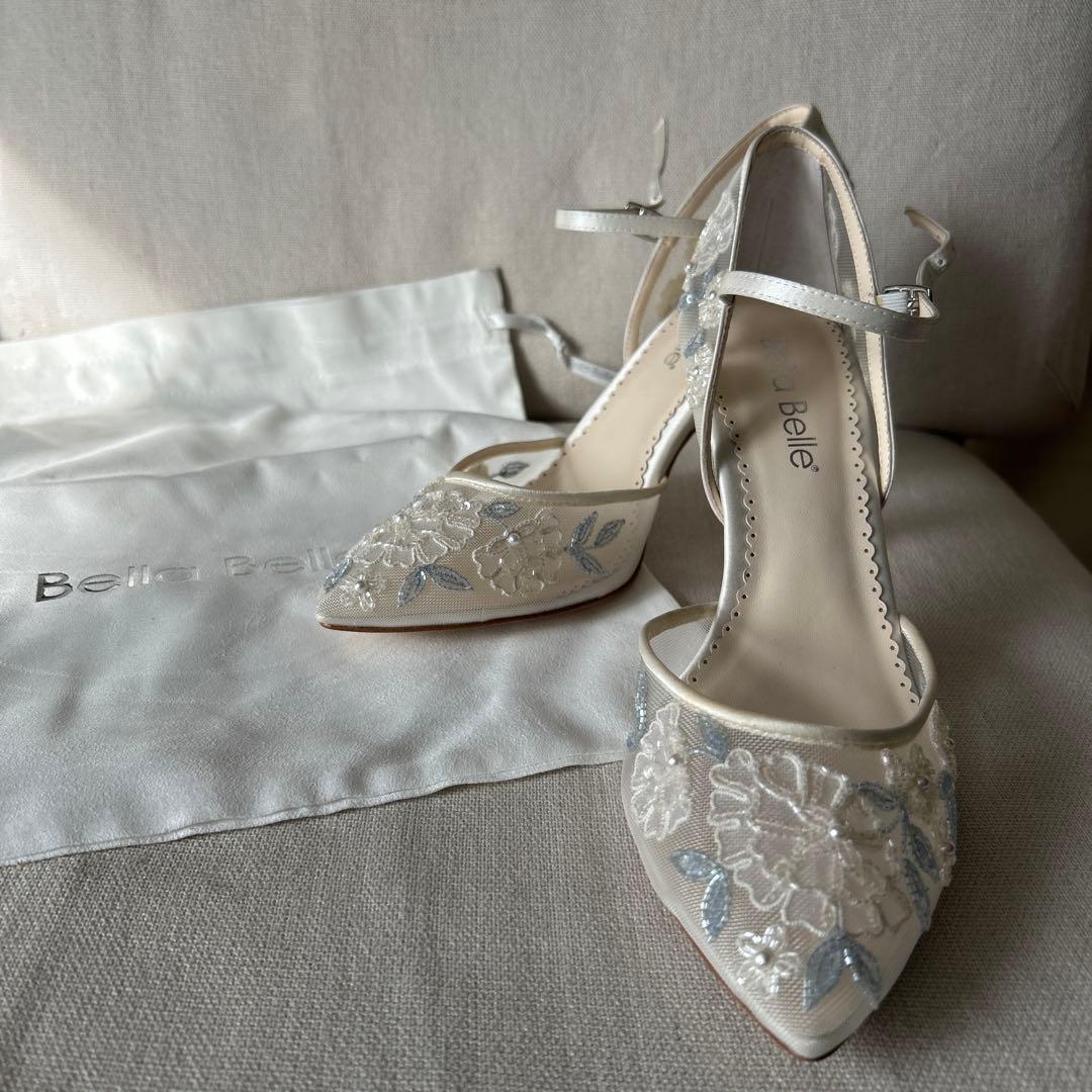 新品未使用　Bella Belle ビーズ刺繍入り　ハイヒール　24.5cm