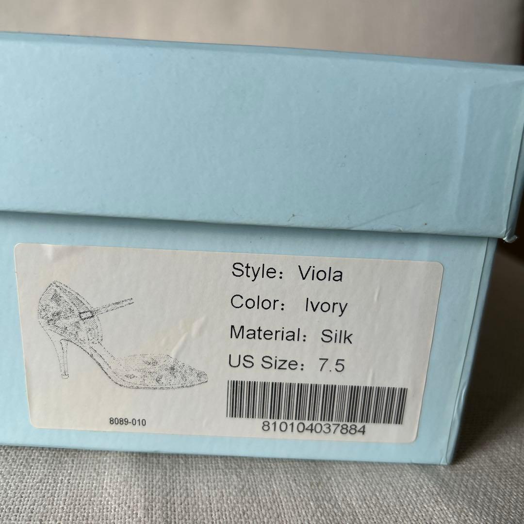 新品未使用　Bella Belle ビーズ刺繍入り　ハイヒール　24.5cm