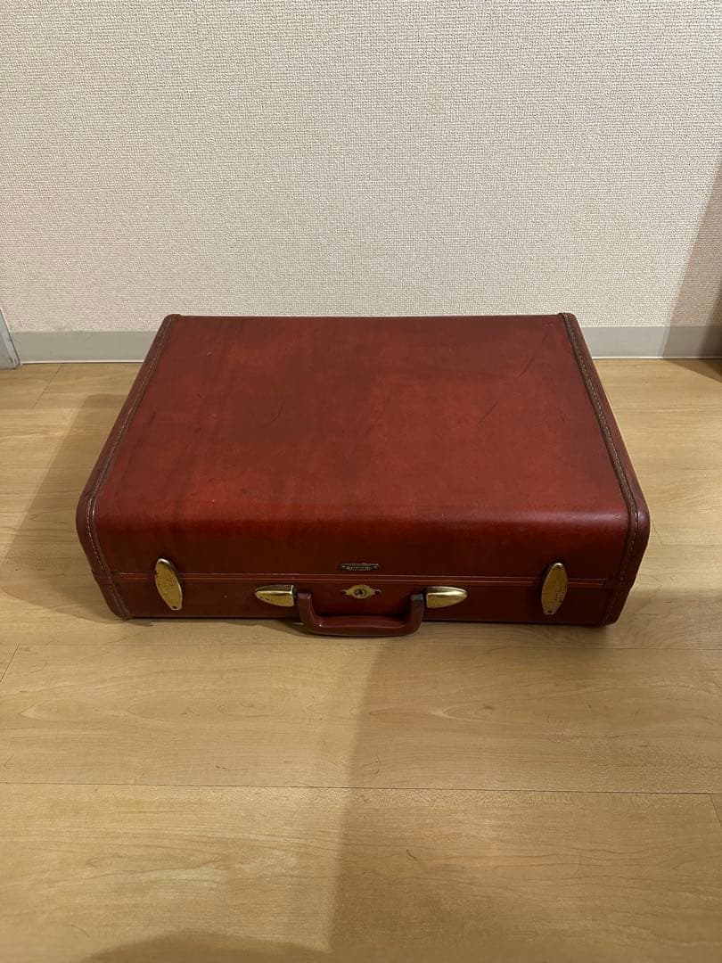 ビンテージ Somsonite スーツケース (赤茶)