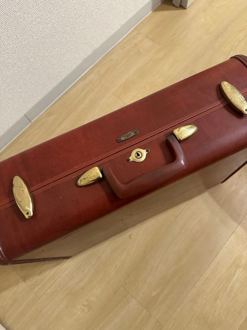 ビンテージ Somsonite スーツケース (赤茶)