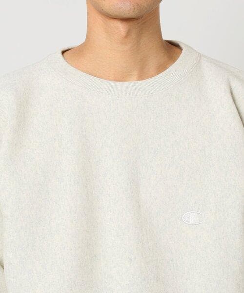 チャンピオン 別注 R/W エルボーパッチ クルーネックスウェット