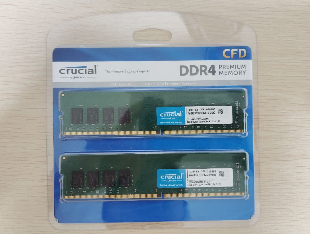 CFD crucial DDR4 プレミアムメモリー 64gb