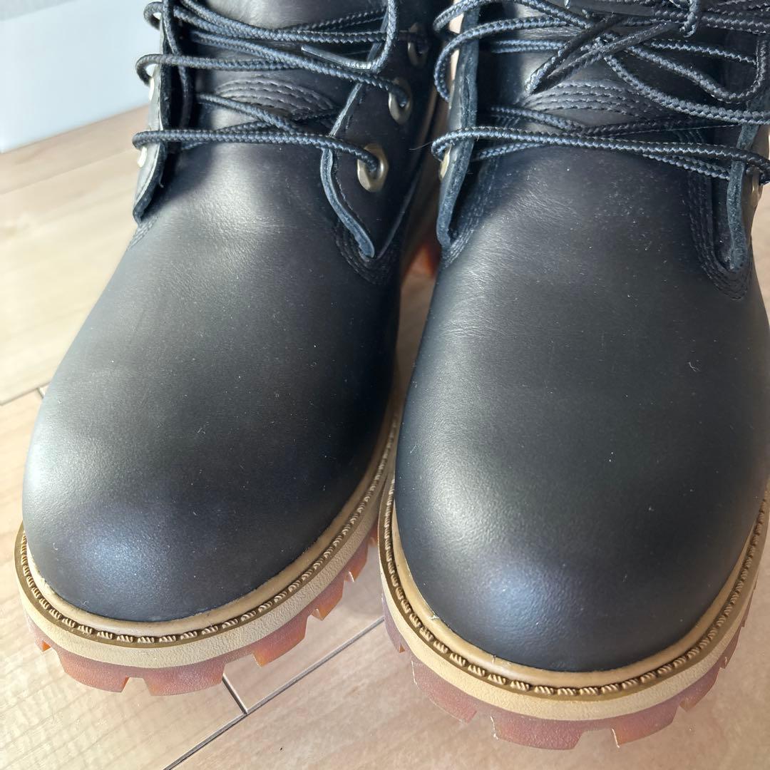 美品❗️Timberland ティンバーランド　ブラック ワークブーツ　23.5
