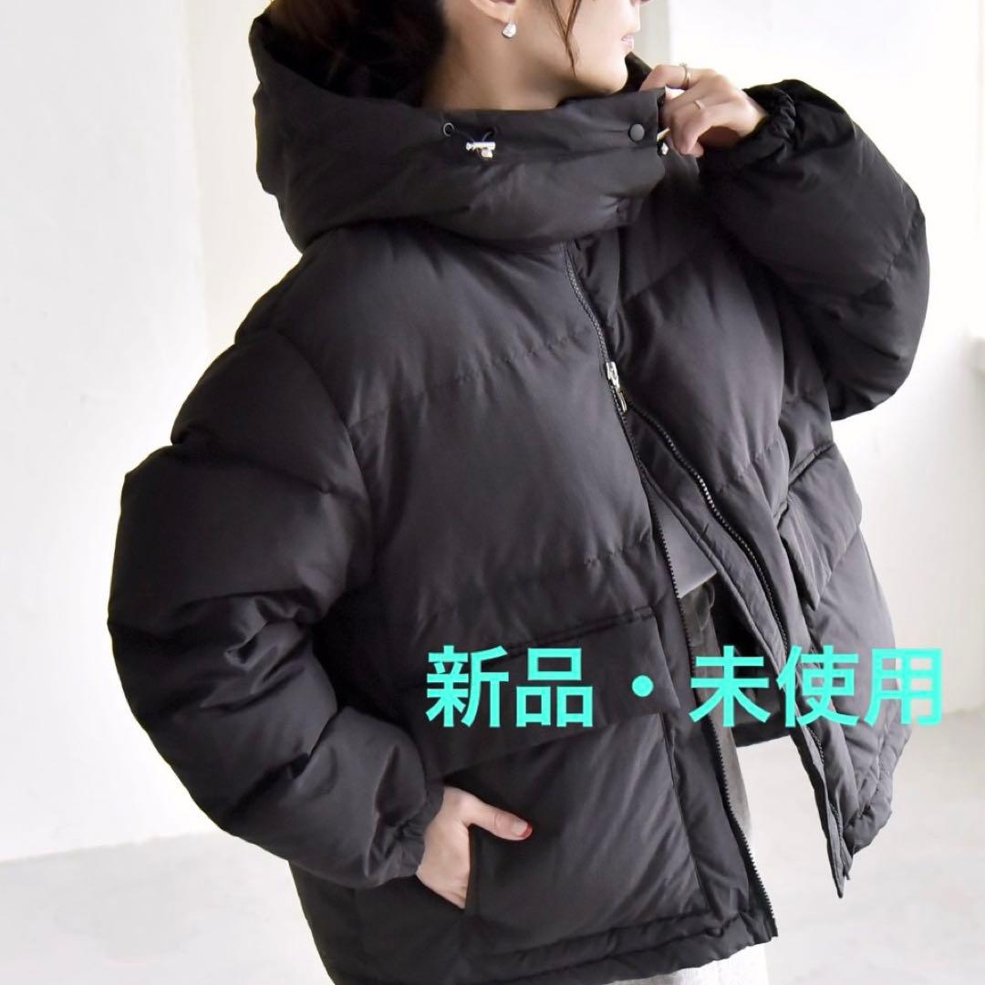 シップスエニィ　フーディー＆ハイネック　2way　ダウンジャケット