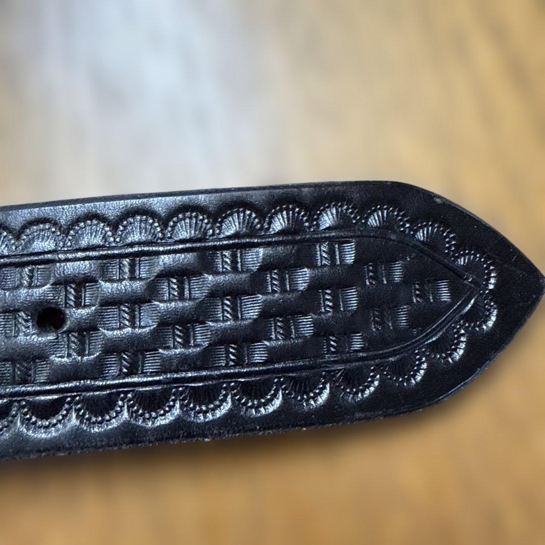 小物 Langlitz Leathers Pants Belt Basket Wave