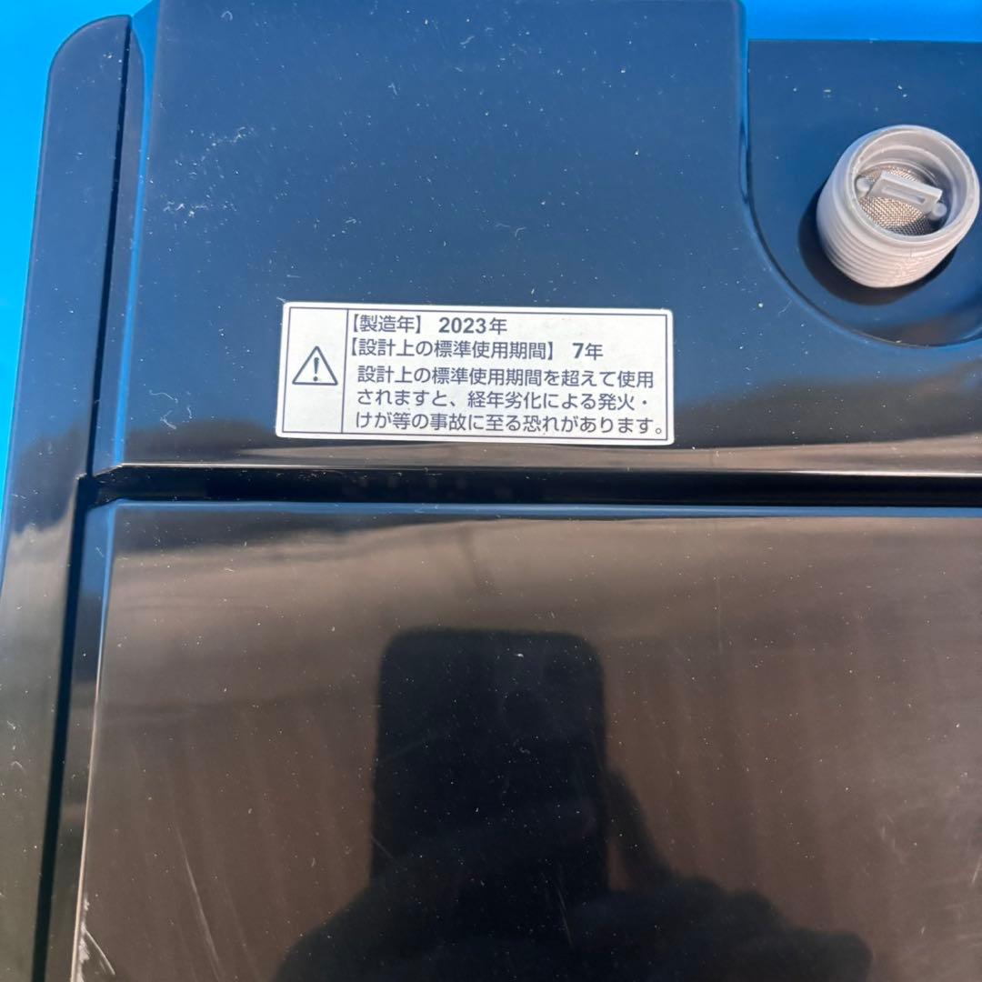 618 ヤマダセレクト　洗濯機　2023年製　小型　一人暮らし　5.5キロ　黒色