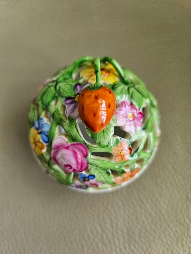 ヘレンド 小物入れ ボンボニエール キャンディーボック ス いちご ファンタジー