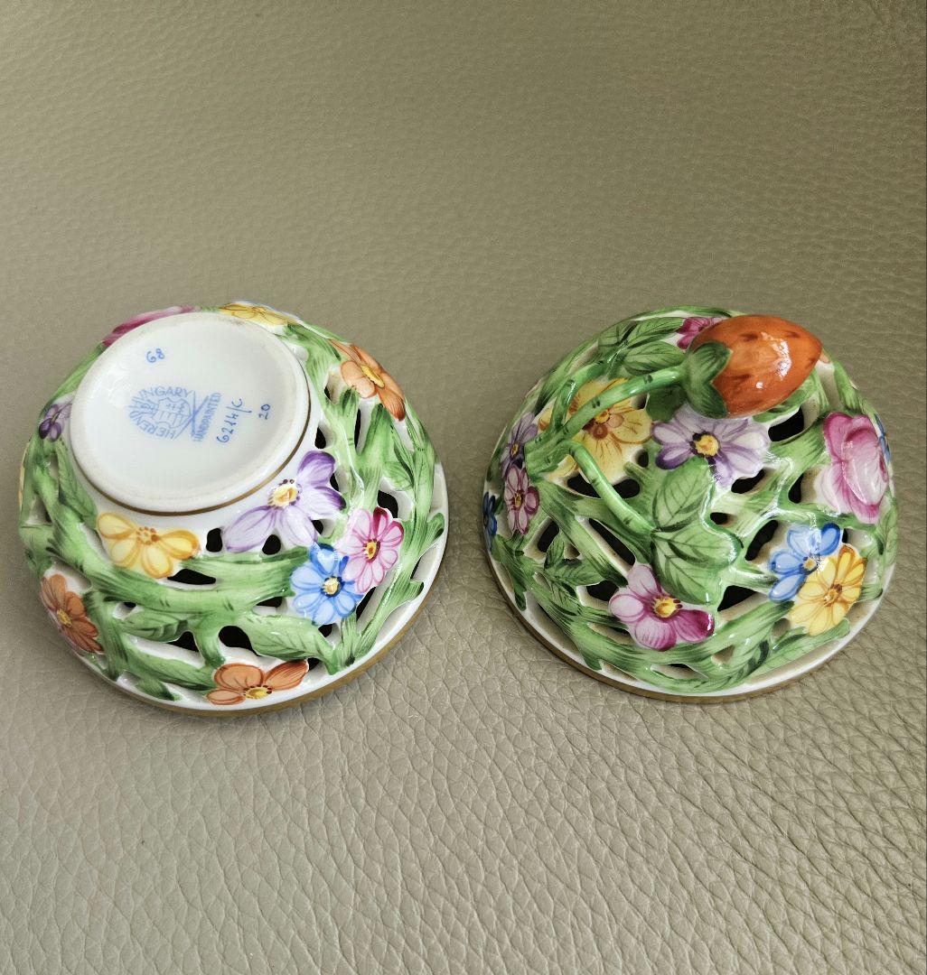 ヘレンド 小物入れ ボンボニエール キャンディーボック ス いちご ファンタジー