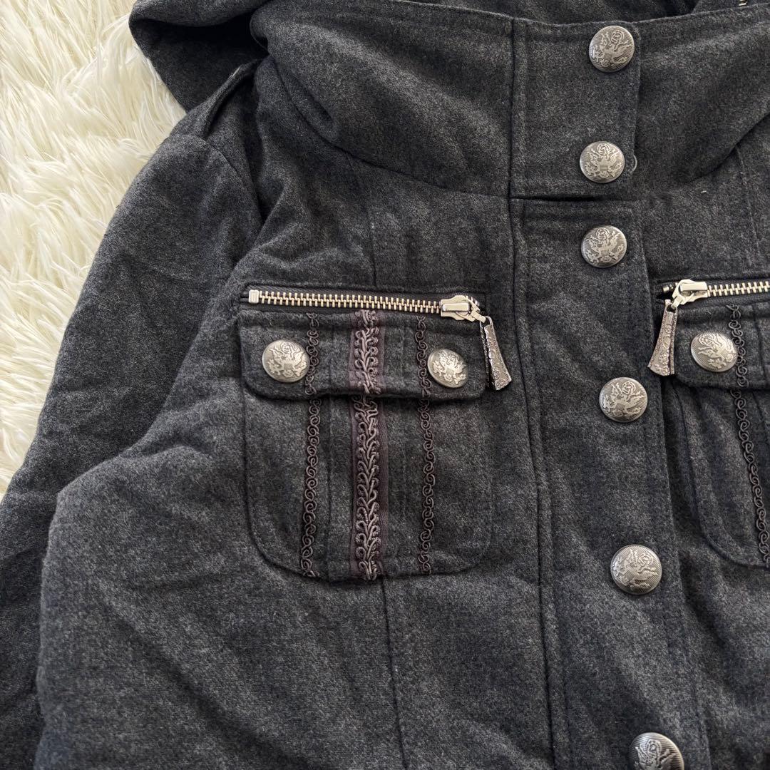 ローゼンカヴァリエ ミリタリーコート 刺繍 メタルボタン y2k