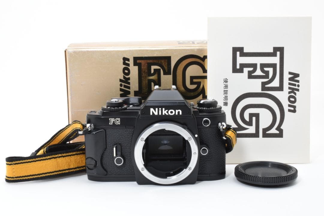超美品 NIKON FG ブラック 箱付き 説明書 モルト新品交換済 H088