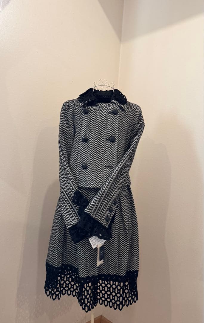 アナスイ　レースツィードジャケット&スカートセット