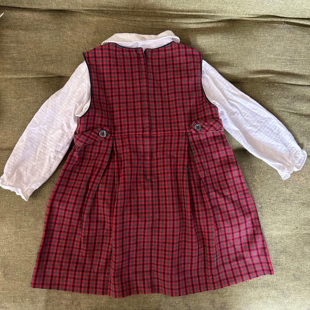 美品　ファミリア　ワンピース　ブラウス　90フォーマル　入園式　卒園式　結婚式