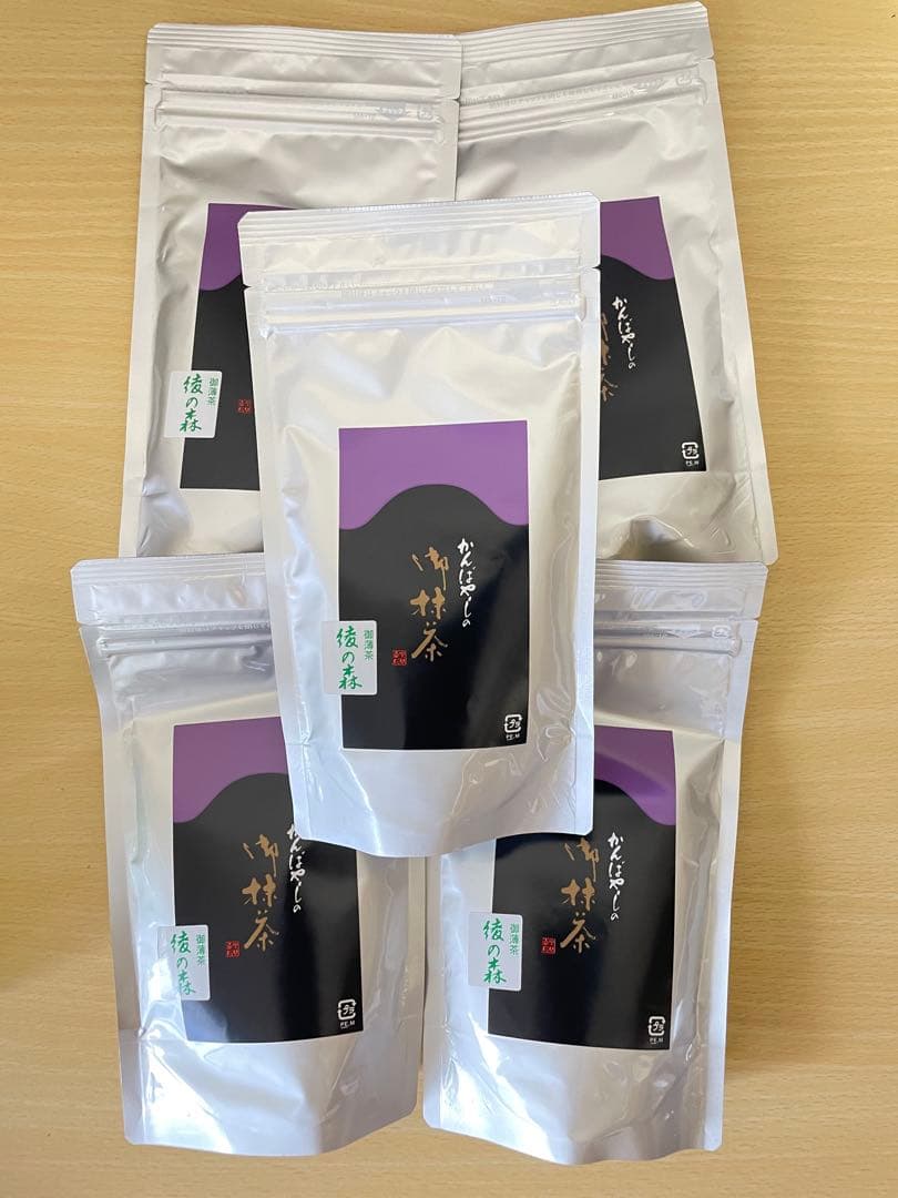 上林抹茶の後の森100g袋*5+100g缶*5