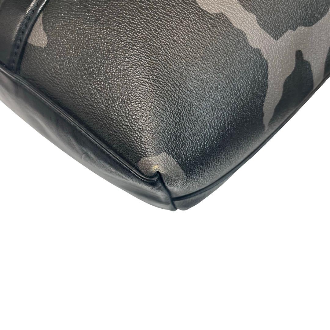 コーチ トートバッグ メトロポリタン 迷彩柄 大容量 A4 通勤 PVC レザー