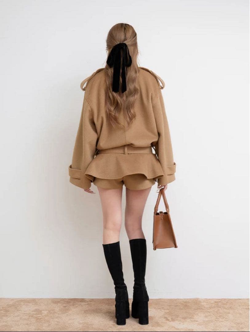 ダーリッチ　ドロップジャケットショルダーコート