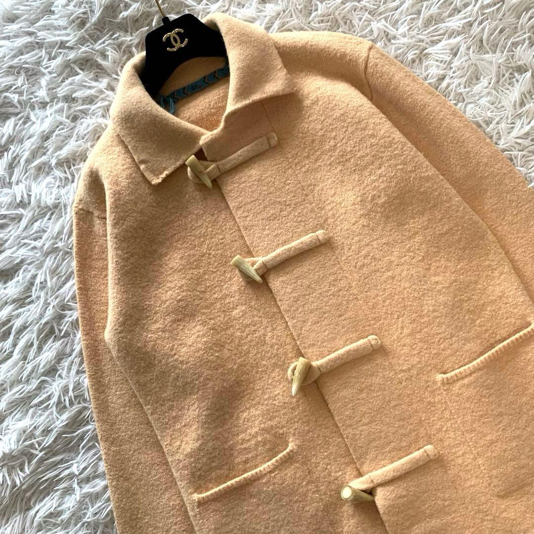 極美品♡ 45rpm フロートアルパカ縮絨ハーフコートベージュ 2
