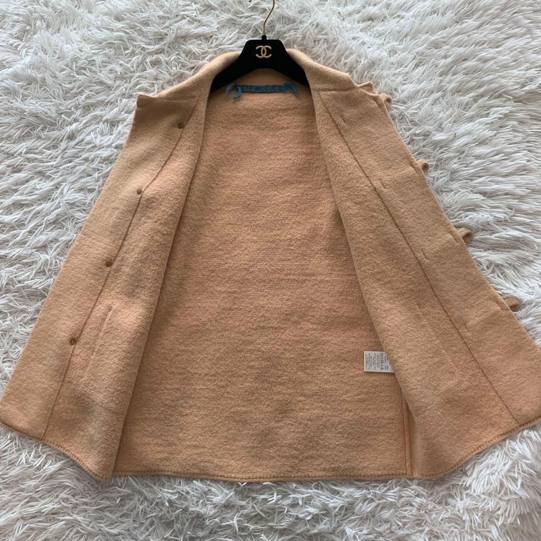 極美品♡ 45rpm フロートアルパカ縮絨ハーフコートベージュ 2