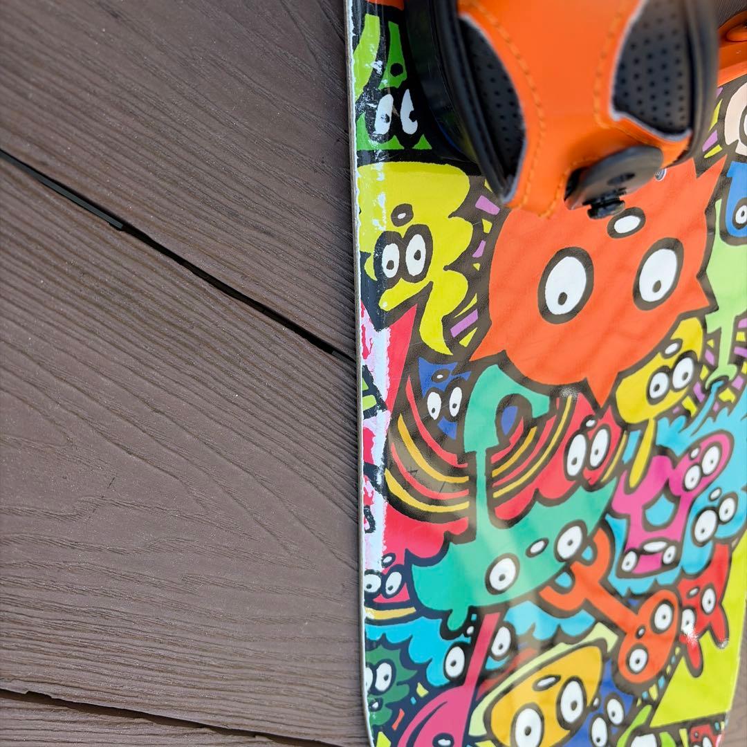 カラフルキャラクター スノーボード ビンディングセット