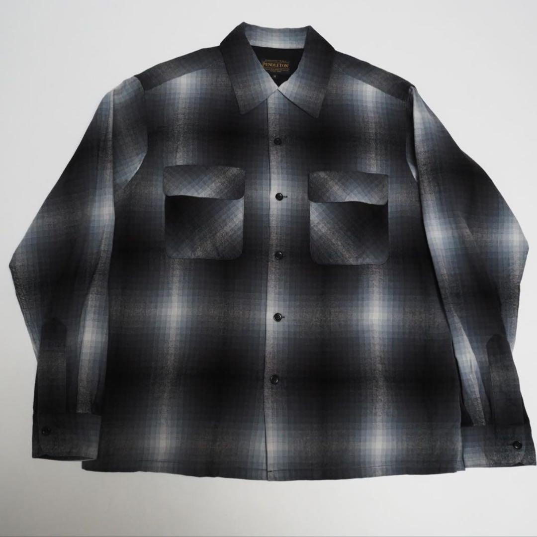 0*e様 美品 PENDLETON 23AW オンブレ オープンカラーボードシャ