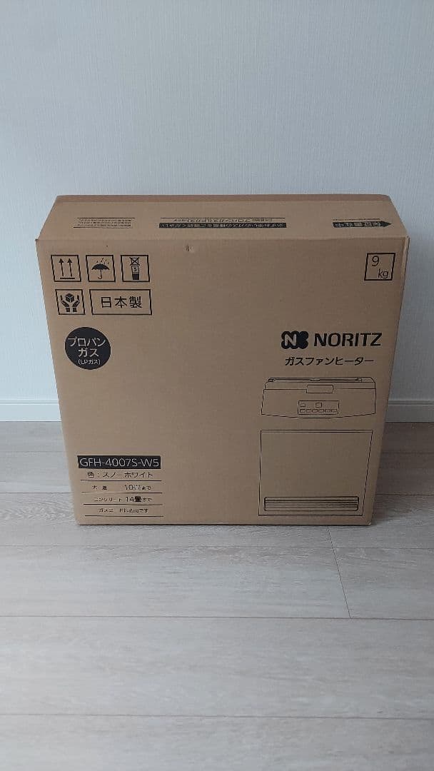 ※プロパン用　NORITZ ガスファンヒーター GFH-40075W2