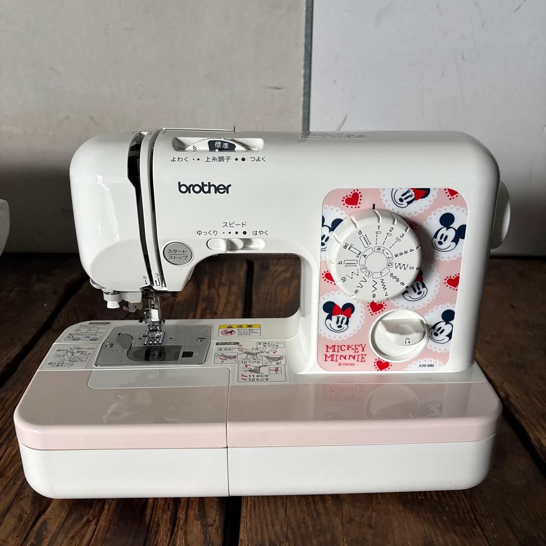 美品ブラザー 電子ミシン ミシン A39-MM ディズニー ミッキーマウスモデル
