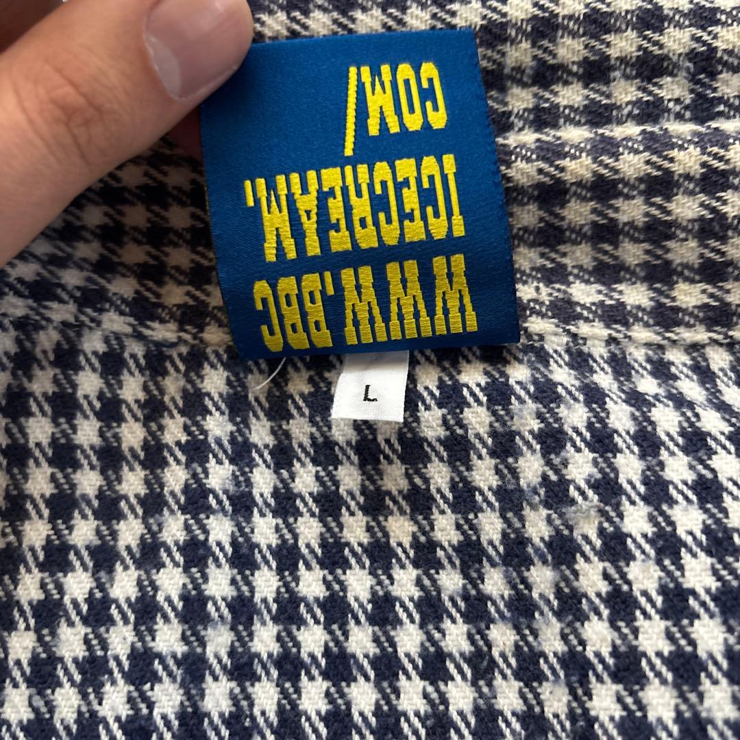 ICE CREAM チェック柄シャツ