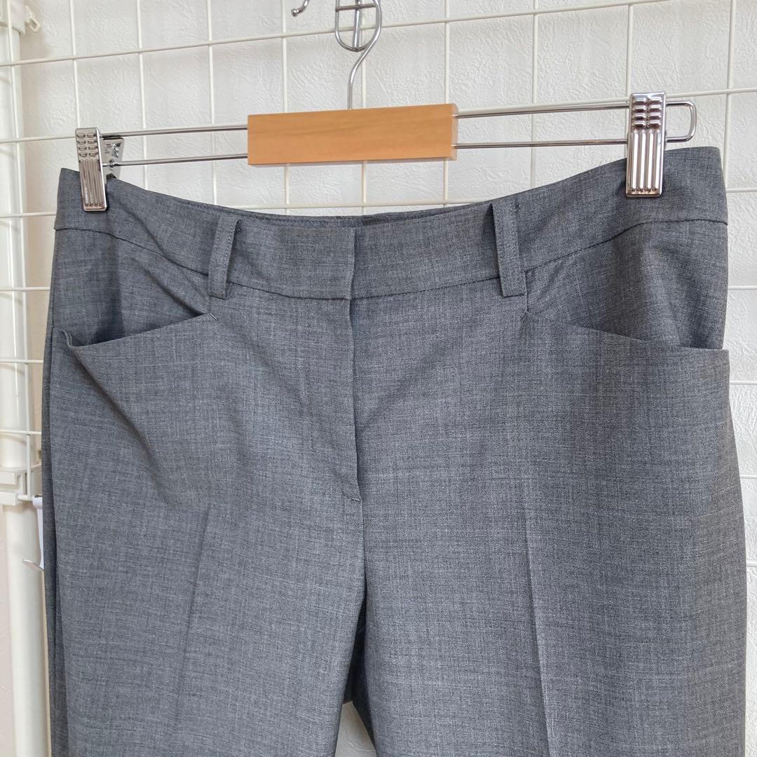 【美品】theory luxe ノーカラーパンツスーツ上下大きいサイズ40〜42