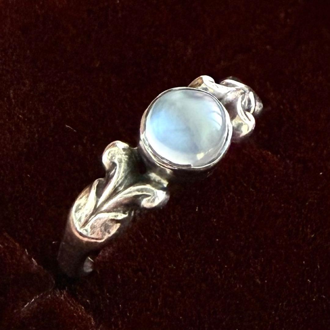ジョージジェンセン ムーンストーン シルバー 925 リング 指輪 7号 天然石
