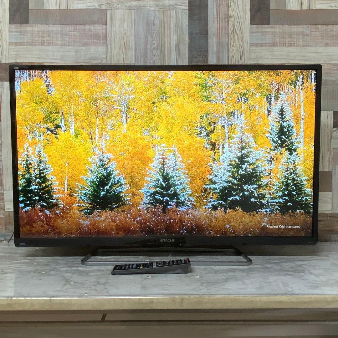 全国送料込❣️日立43V型地デジBSCS内蔵液晶テレビ1TB HDD録画機能内蔵