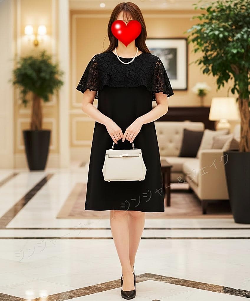 極美品 LOUIS VUITTONルイヴィトン シルクレースワンピース 黒 36