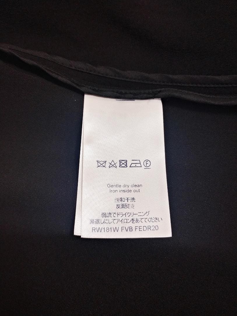 極美品 LOUIS VUITTONルイヴィトン シルクレースワンピース 黒 36