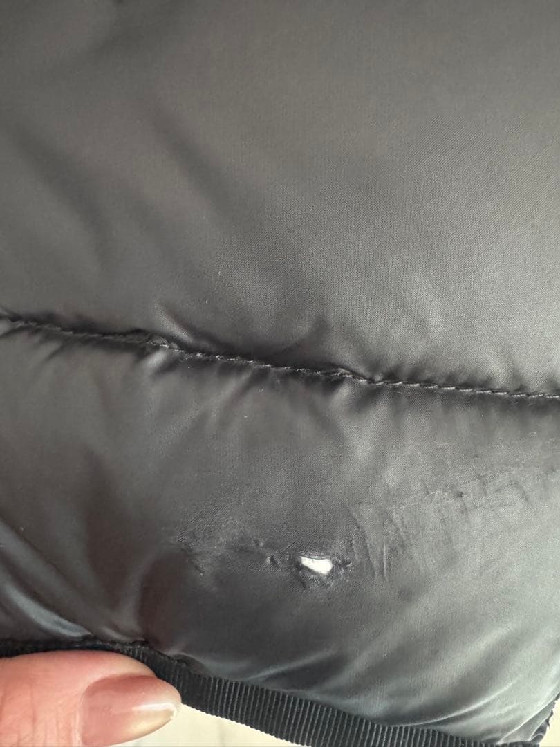 Moncler ブラック ロングダウンジャケット