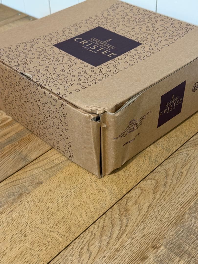 新品 CRISTEL 両手浅鍋 L 24cm＋ガラス蓋セット