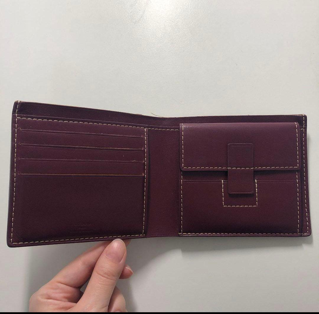 GOYARD ゴヤール　二つ折り財布　バーガンディ　 国内正規品