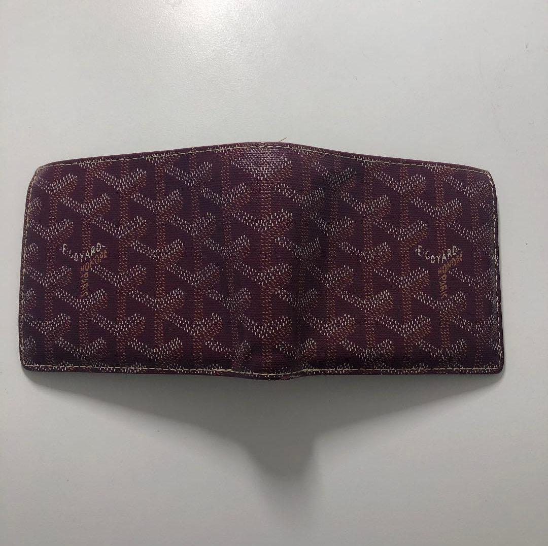 GOYARD ゴヤール　二つ折り財布　バーガンディ　 国内正規品