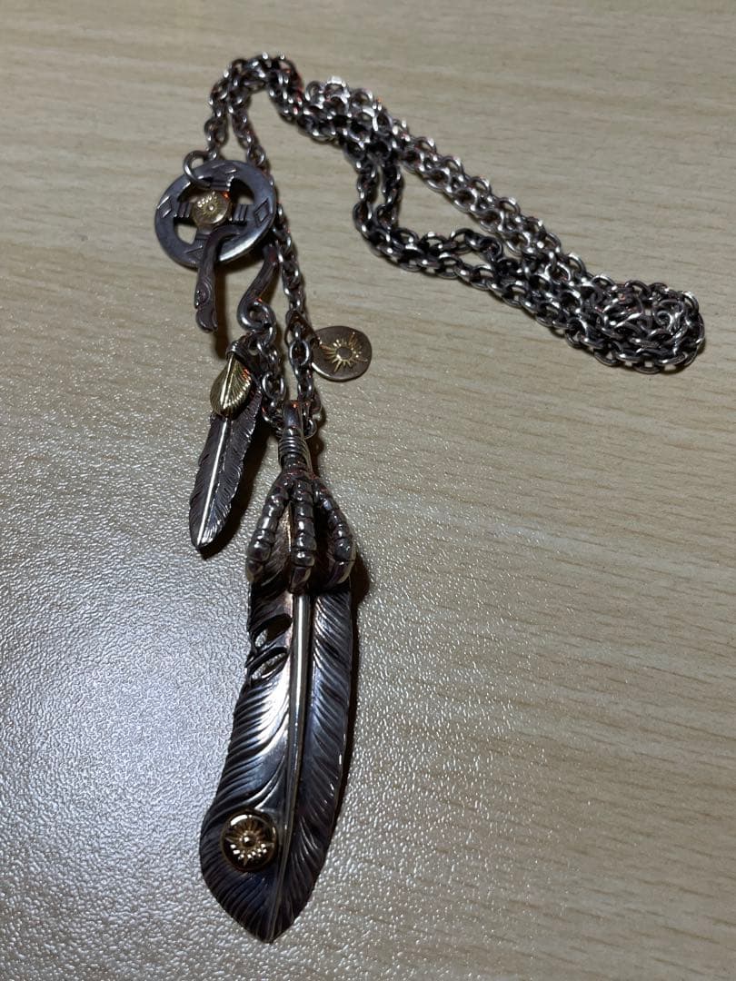 アリゾナフリーダム カスタムフェザーネックレス　k18 925 ARIZONA