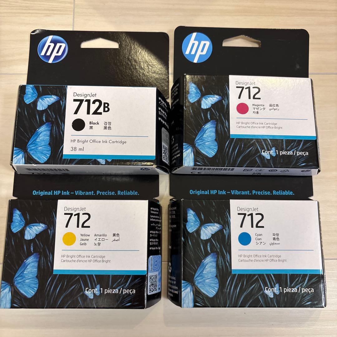hp 712 712B インクカートリッジ　4色セット　純正