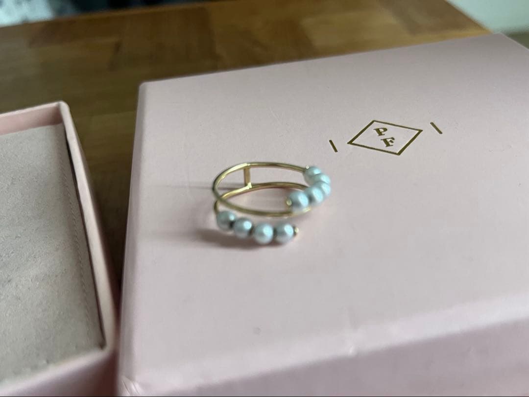 POPPY FINCH ベビーパール スパイラルリング