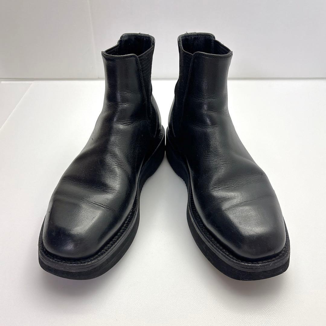 オーラリー　レザースクエアブーツ　サイドゴアブーツ　２３ｃｍ　ブラック