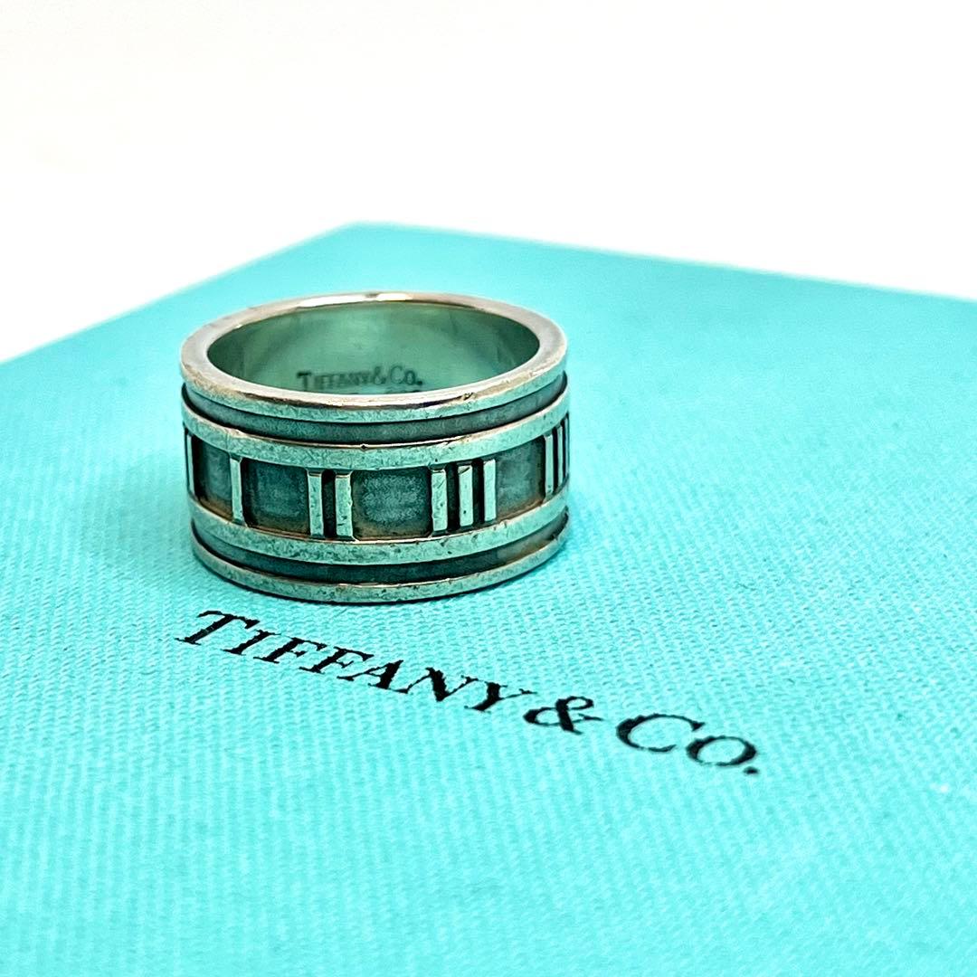 ティファニー アトラスリング ワイドリング リング シルバー925 18号