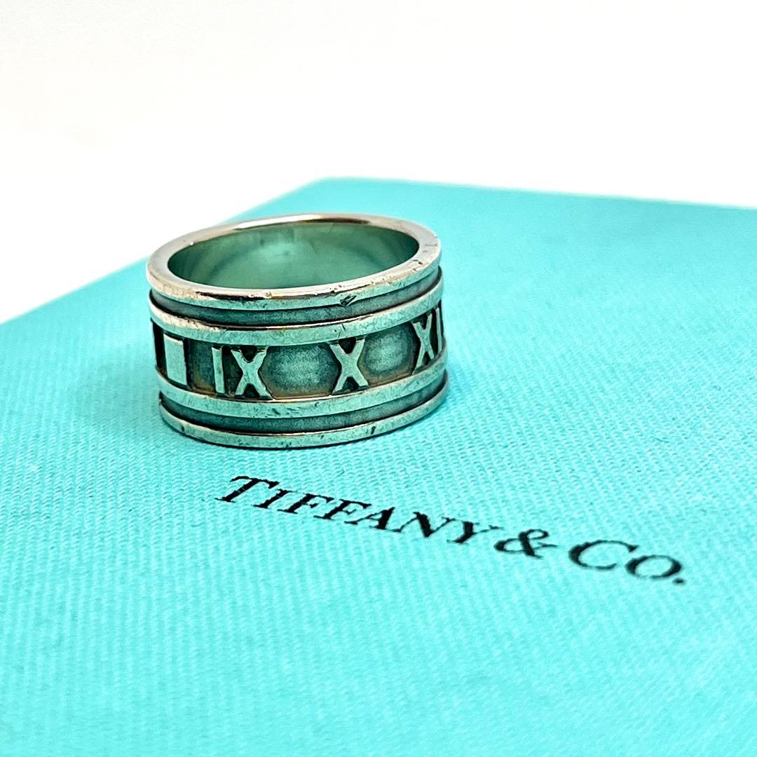 ティファニー アトラスリング ワイドリング リング シルバー925 18号