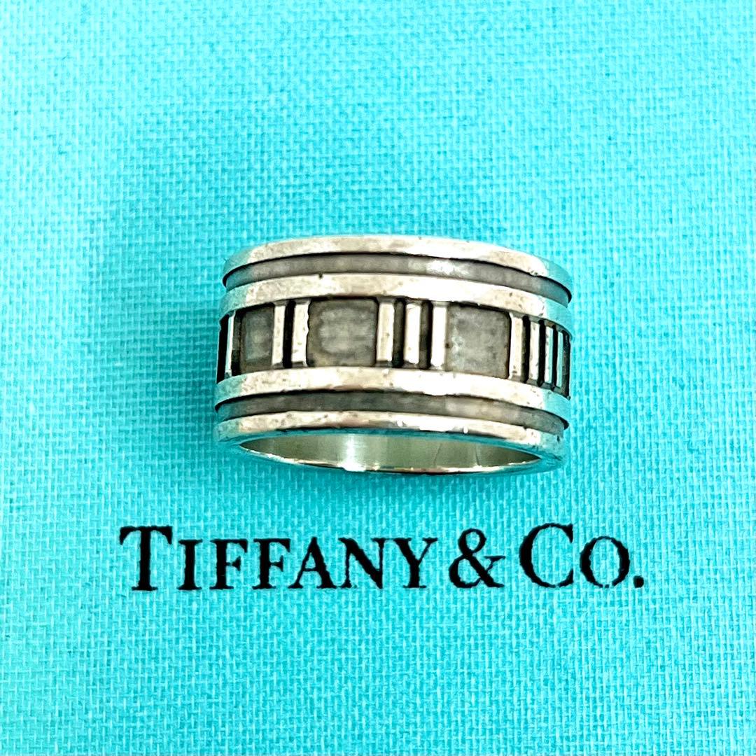 ティファニー アトラスリング ワイドリング リング シルバー925 18号