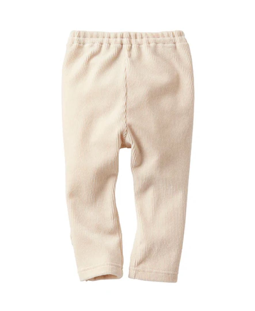 【新品未使用】【値下げ】familiar オフホワイト コーデュロイ パンツ