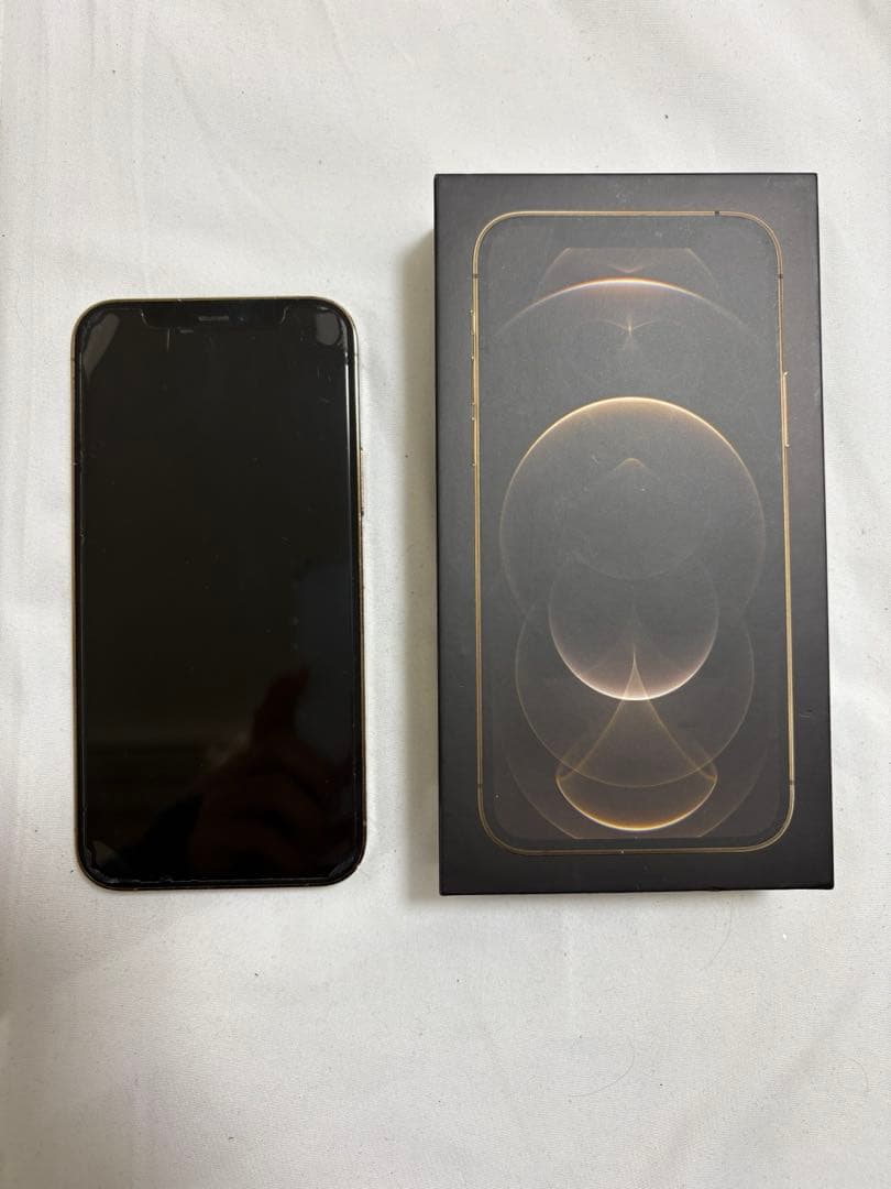 Apple iPhone 12 Pro ゴールド ケース付き