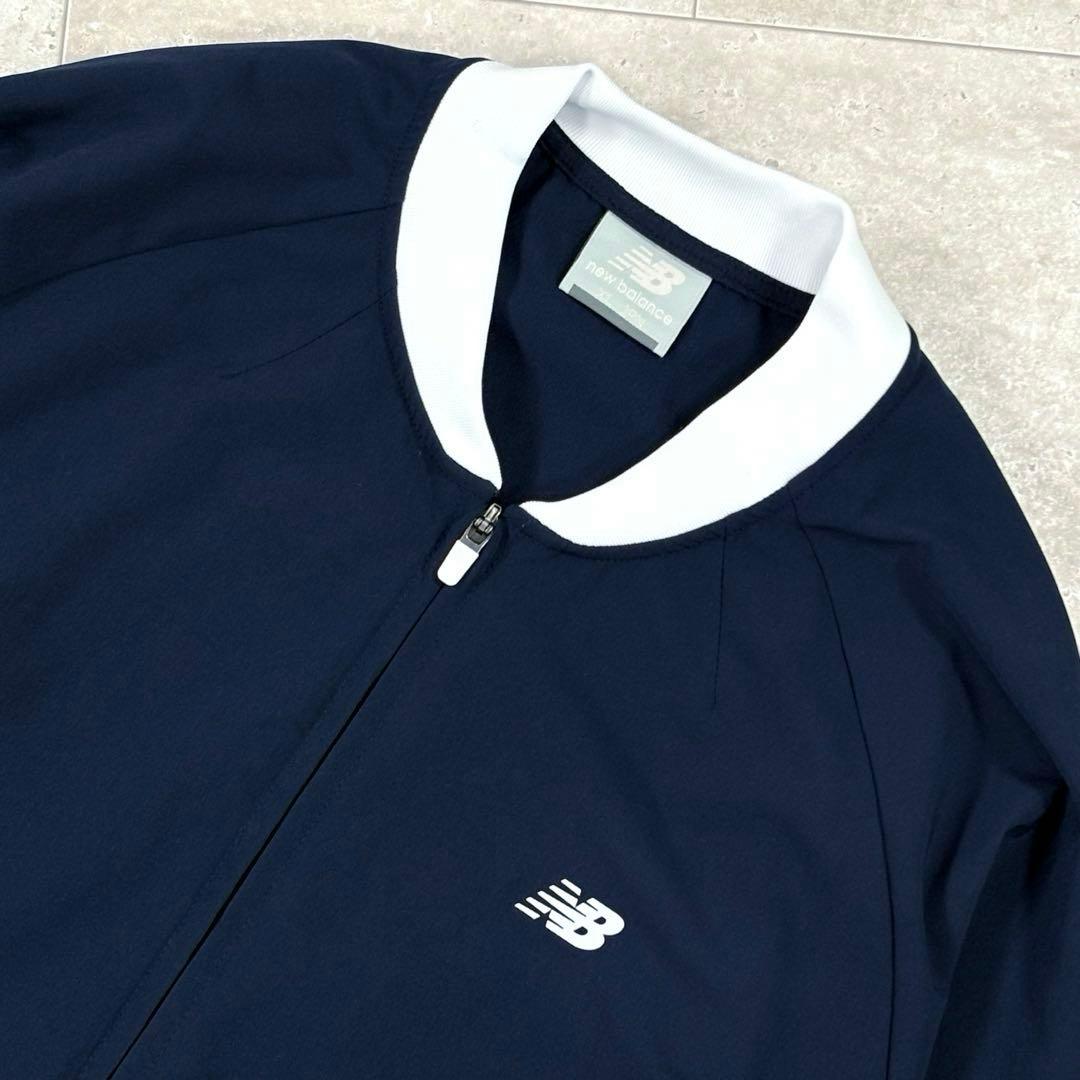 ニューバランス ジャケット　ブルゾン　ネイビー XLサイズ　フルジップ