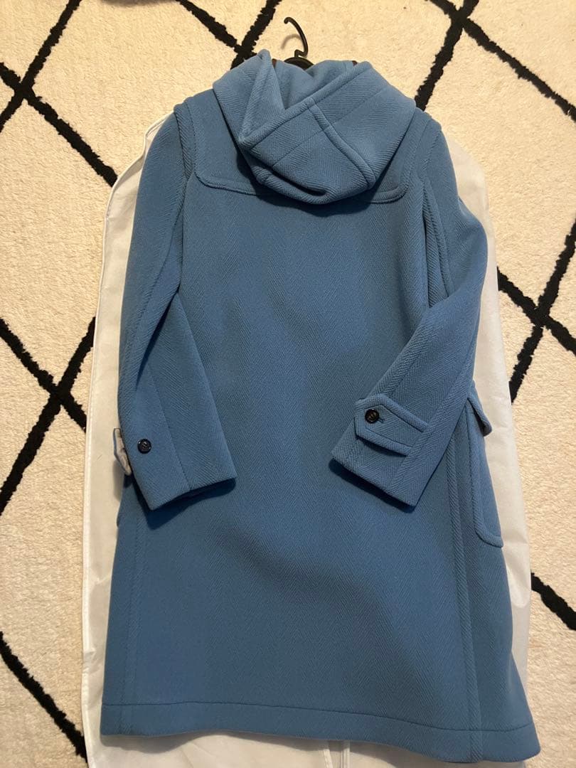 【新品未使用タグ付】OLD ENGLAND サックスブルーダッフルコート 34