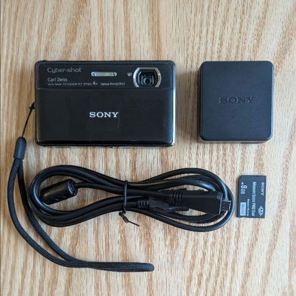 「動作品」Sony Cyber-Shot DSC-TX100V　ブラックデジカメ